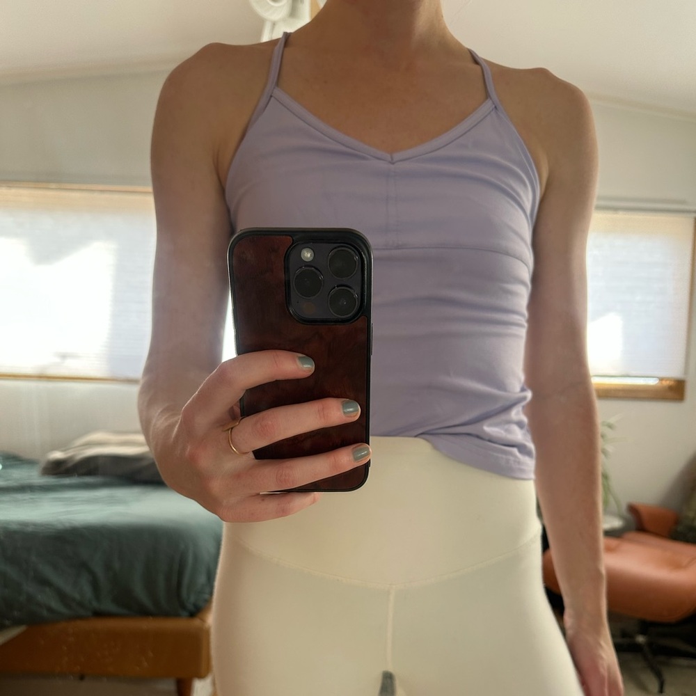 Vintage Y2K Prana Light Purple Workout Tank Top